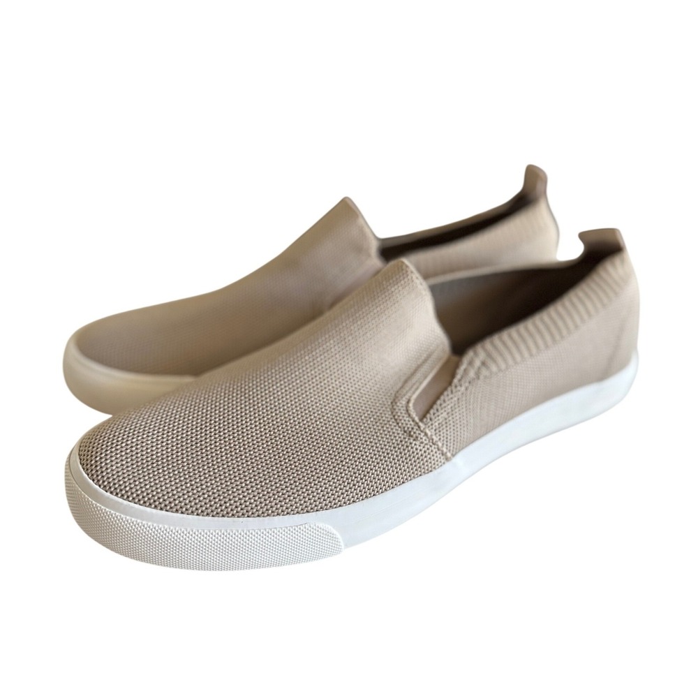 Tamarack Slip On Sneakers Men Sz 11 Tan Knit Casual Walking Shoes Athleisure NWT - Picture 3 of 9